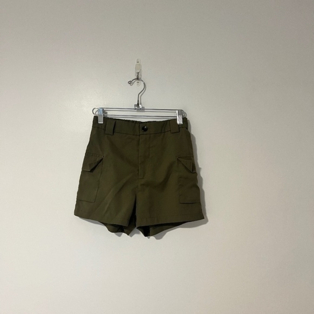 3/$25 SHEIN Hunter Green Lightweight Cargo Shorts sz XS